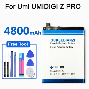

GUKEEDIANZI 4800mAh For UMI Z Battery For UMI Z Pro Battery Umidigi Z Umidigi Z Cell Phone Batteries
