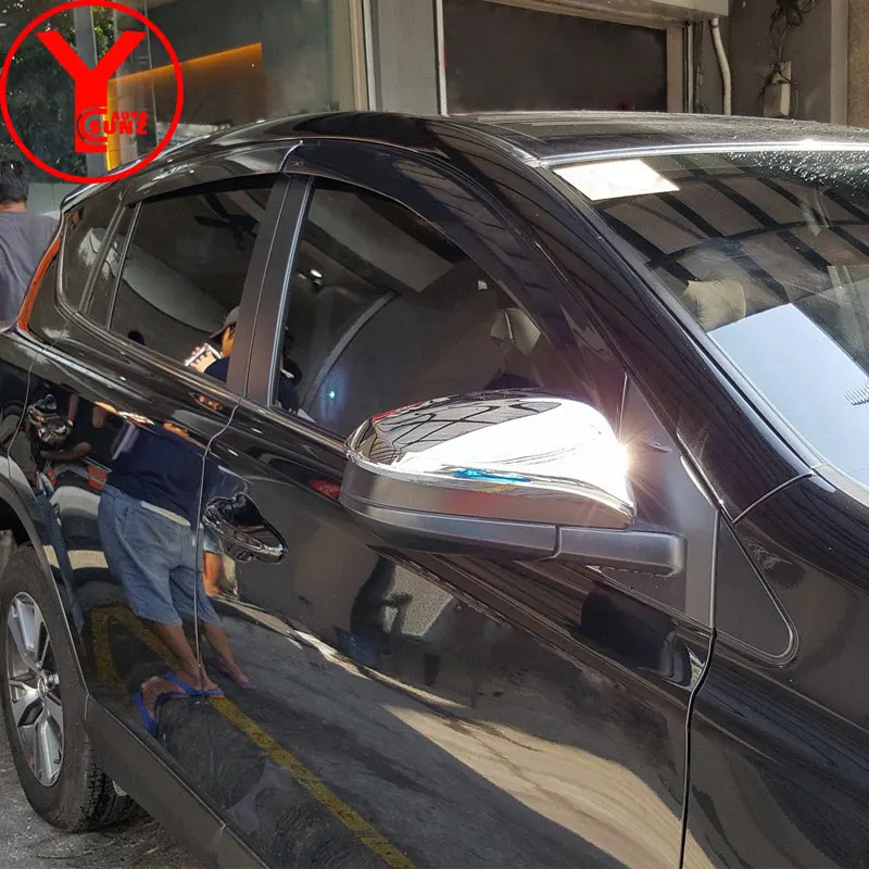 side wind window deflectors visor for car windshield on the windows accessories for toyota rav4 rav 4 2014 2015 YCSUNZ
