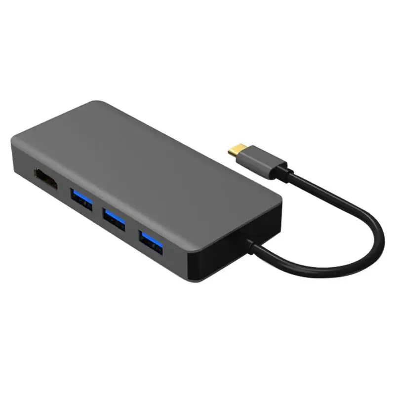 Кабель 3 в 1 конвертер TYPE-C в HDMI VGA с 3 концентраторными док-станциями