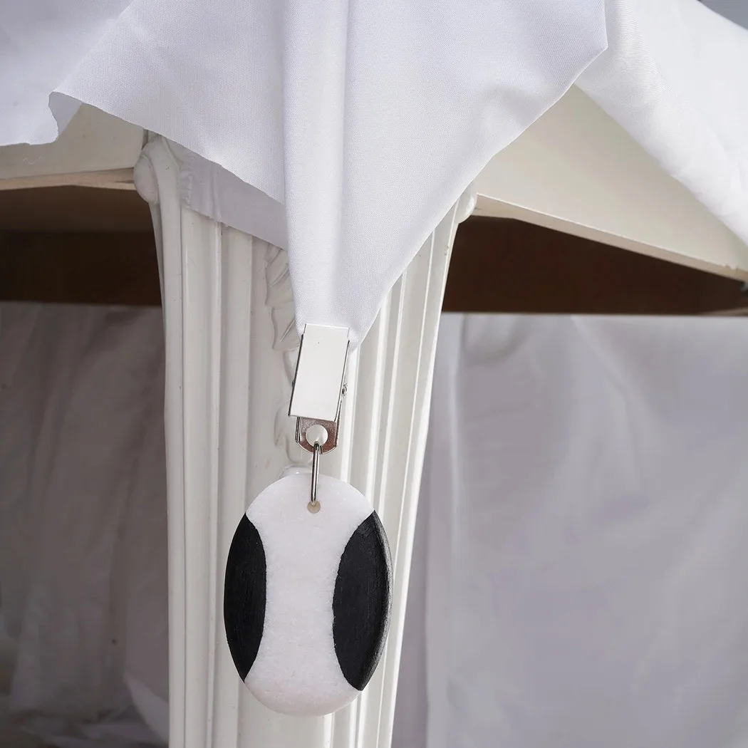 4Pcs/Set Tablecloth Weights Metal Clip Teardrop Table Cover Weights Tablecloth Pendant DIY Hanging Cloth Table Cover Decor