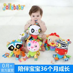 Jollybaby детские плюшевые игрушки 6-12 месяцев Детские одеяла игрушки