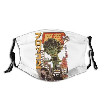 

Giant Mushrooms Non-Disposable Face Mask with Filter Broccoli Japanese Anti Haze Dustproof Mask Respirator Mouth Muffle