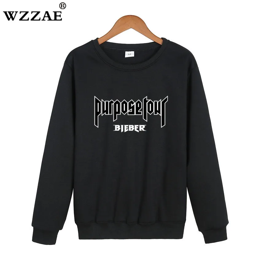 Hoodie Hip Hop Pullover New Arrival Men Purpose Tour Hoodies And Sweatshirts Justin Bieber Purpose Tour Sweatshirt Men