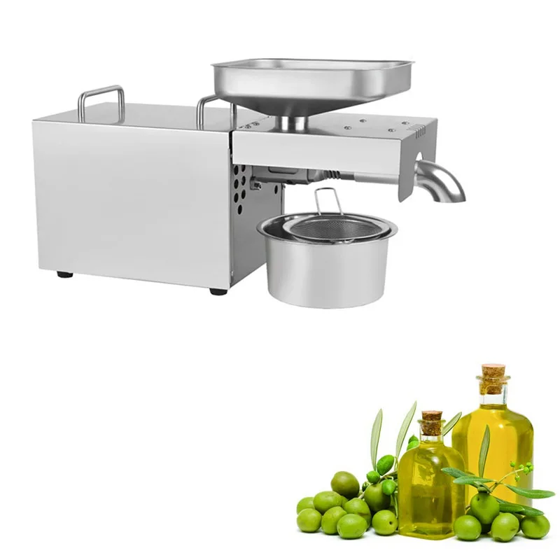 

Пресс для арахисового масла, автоматический небольшой бытовой экстрактор льняного масла, пресс для холодного масла, высокая степень экстракции, 610 Вт