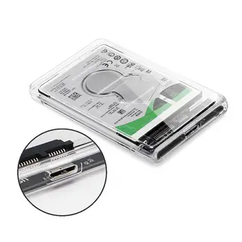 

5GB Hard Drive Enclosure Support 2tb Uasp Transparent Protocol 2.5 Inch Hdd Ssd Sata Case For Usb 3.0 Adapter Free Accessories