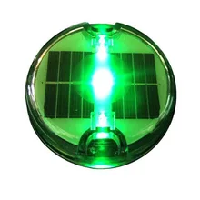 Зеленый светодиодный светильник на солнечной батарее 3 односторонний светодиодный встраиваемые пейзаж флэш-светильник, синяя Солнечная вспыхивающая садовый светильник