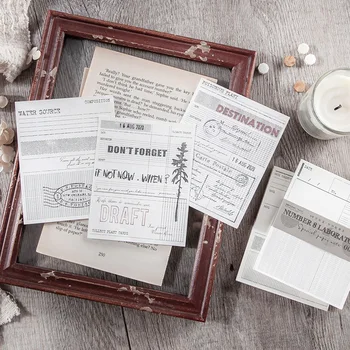 

8pcs/LOT lab 8 series retro simplicity message material paper memo pad