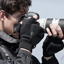 Мужские и женские зимние перчатки с откидным верхом, флисовые перчатки с откидным верхом, противоскользящие, утепленные, с сенсорным экраном, варежки с чехлом