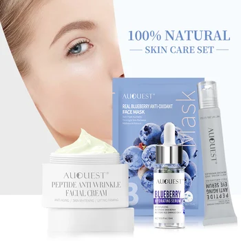 

AuQuest Collagen Skin Peptide Face Cream Natural Fruit Berry Serum Masque Face Essence Eye Bags Massage Cream Skin Care