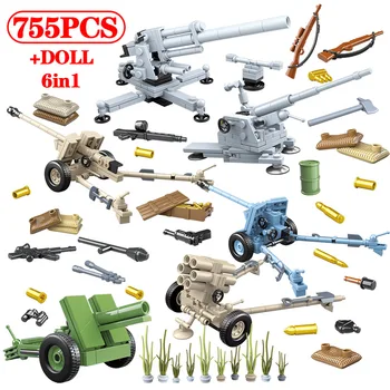 

719pcs Military Tank Building Blocks Compatible WW2 City Police Soldier Police Jedi Tank Bricks Toys for Boys