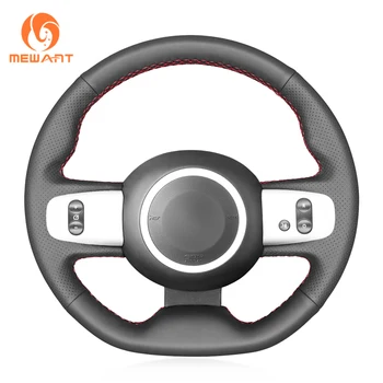 

MEWANT Black Artificial Leather Wrap Car Steering Wheel Cover for Renault Twingo 3 2014-2019