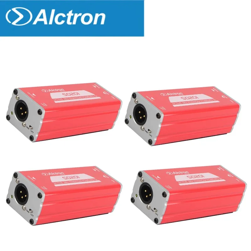 4 шт./партия Alctron SD201 active 48 В phantom power DI box для записи гитары и сцены, акустической и электрической гитары