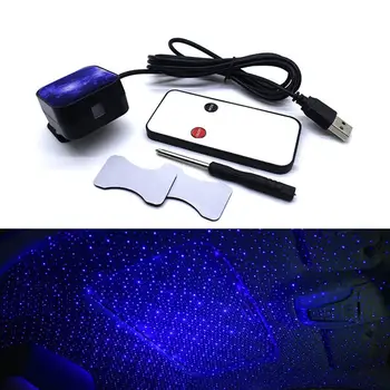 

Car Interior Modification Atmosphere Lamp Roof Decoration Lamp Led Starry Sky With Rotating Star Car Projection Lamp