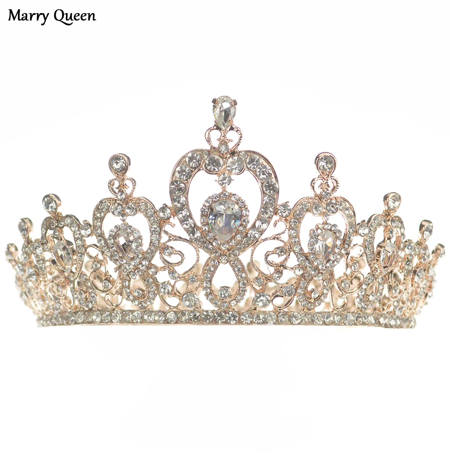 

Fashion Luxury Multicolor Crystal Bridal Crown Hair Accessories Wedding Headwear Handmade Princess Birthday Crown Decoration