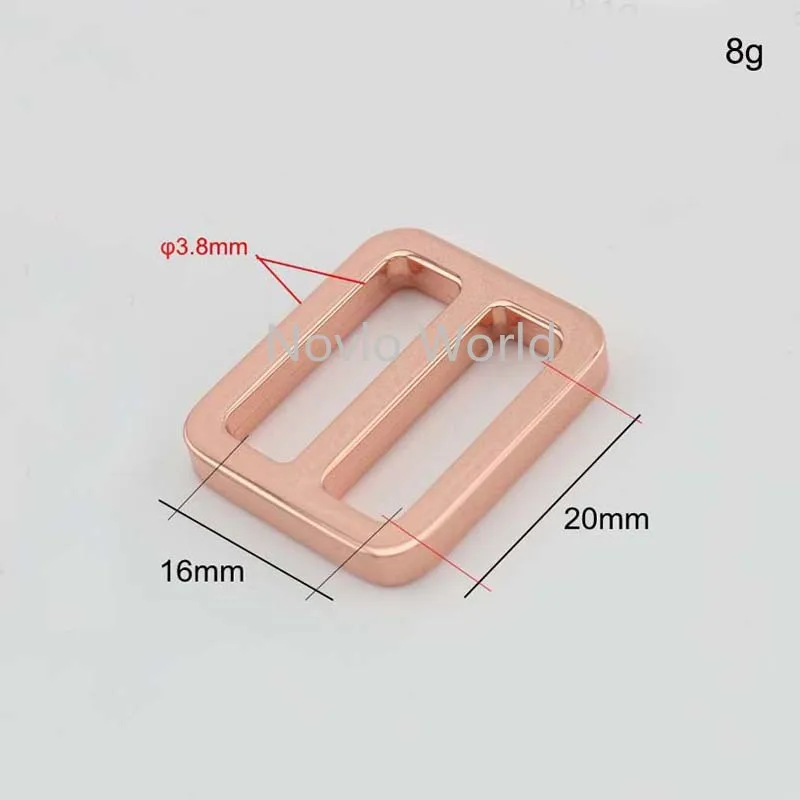 Мир Nolvo 5 20 100 шт. 20*16 мм розовое золото цветной металлический ремень ленточная