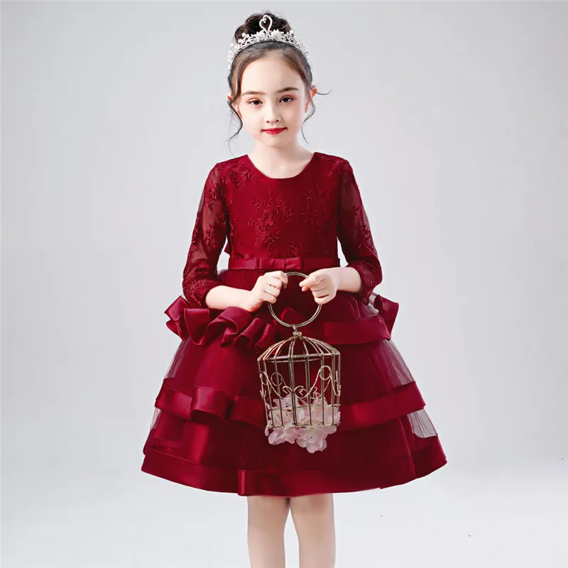 Для девочек юбка-пачка для принцесс платье для Для принцессы, платье подружки невесты, платье для театрализованного представления Платье для дня рождения, свадебных торжеств#3N01