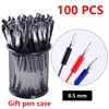 100 PCS/LOT Gel stylo ensemble 0.5mm bleu stylo à bille Gel stylos et recharge papeterie bureau et école stylo fournitures cadeau trousse ► Photo 1/6