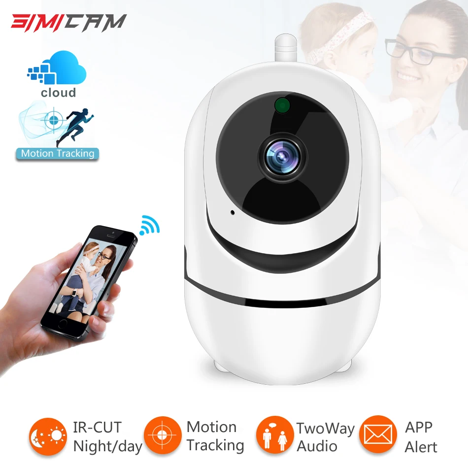 

1080P Wireless mini IP Camera Cloud Intelligent Auto Tracking Night Vision Home Security Surveillance CCTV Network Wifi Camera