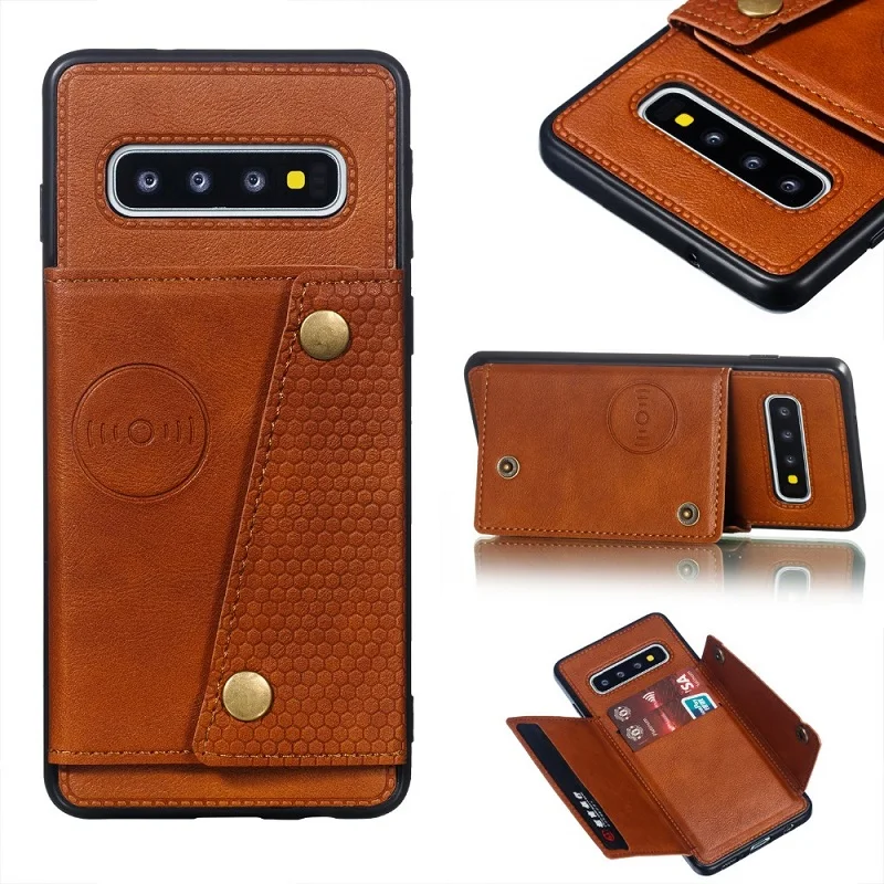 

PU Leather Wallet Case For Samsung Galaxy S10 9 8 Plus S10e Note 9 Phone Case A6 J6 J4 Plus A7 2018 A750 Multi Card Holder Cover