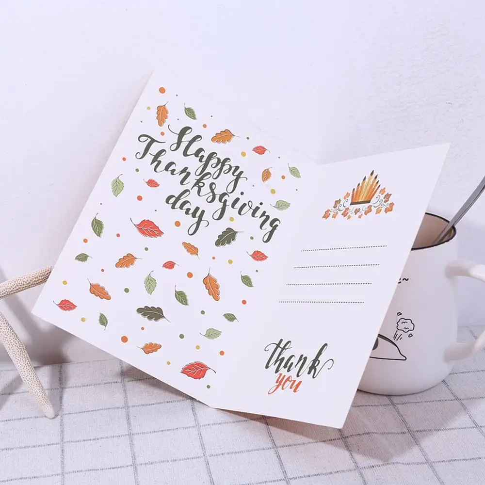

Behogar Thanksgiving Greeting Card Postcards with Tools and Envelope for Thanksgivings Day Christmas DIY diamond Greeting cards