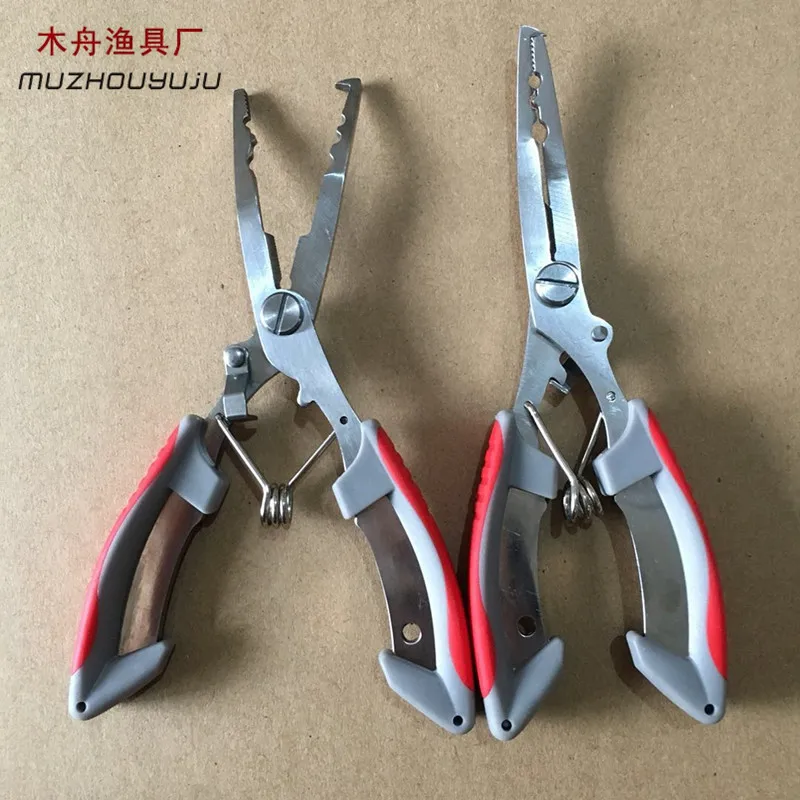 

Multi-functional Forceps Stainless Steel Fishing Clamp Disgorger Shear Line Hook Tied to Pliers Fishing Clamp Fishing Supplies