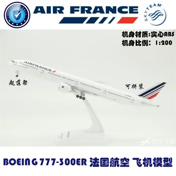 

ABS Material 1: 200 Assembled French B777 Aircraft Model Boeing 777-300ER Air France with Landing Gear Wheels Adults Toys