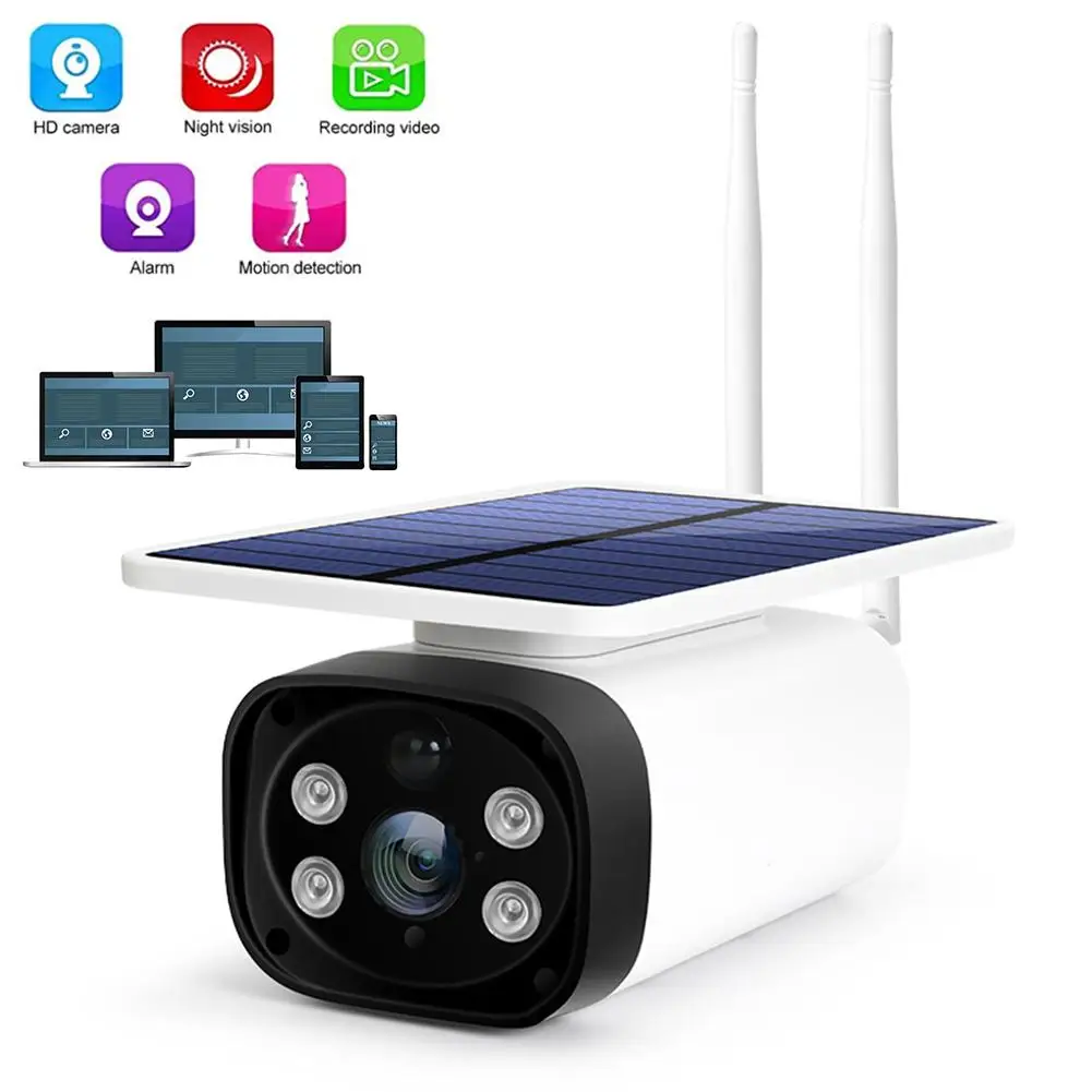 

1080P Solar Camera Outdoor Security WIFI Remote Monitoring Dual Light Source Waterproof Night Vision Audio Motion Detection Cam