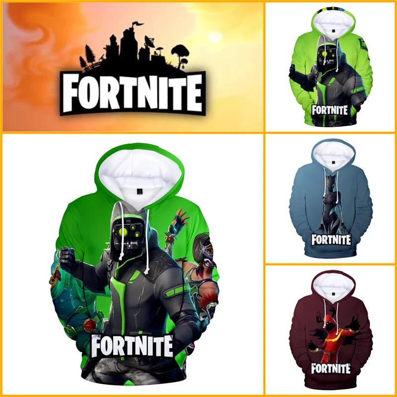 3D Толстовка Fortnite Battle Royale для детей от 6 до 19 лет одежда подростков куртка с героями