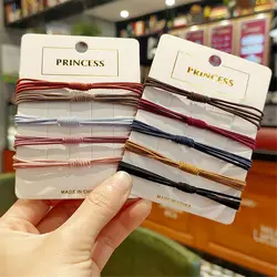 2021 Hot Random Color 4 in 1 Hair Ring High Elastic Hair Rope Band Headwear for Women Girl Fashion Hair Accessories