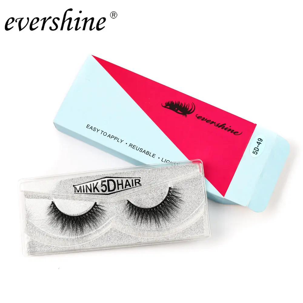 

1 pair Faux 5D Mink Lashes Natural Long False Eyelashes Volume Fake Lashes Makeup Extension Eyelashes masquerade