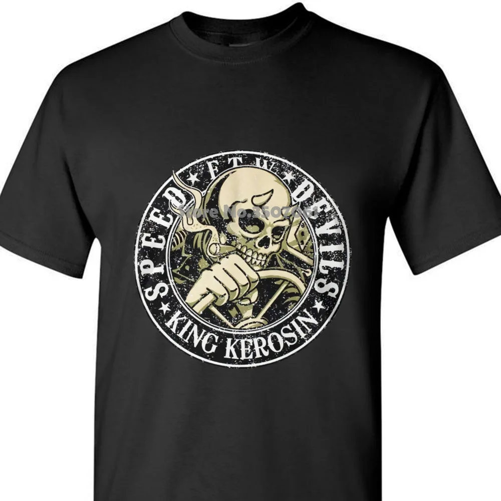 King Kerosin Мужская футболка белая повседневная с коротким рукавом для мужчин одежда лето