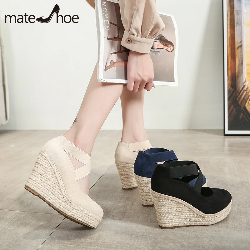 Zapatos tacón de 10cm para mujer, alpargatas de boca poco profunda, Sandalias de tacón de gamuza, nuevas de primavera y otoño, 2021|Sandalias de mujer| - AliExpress