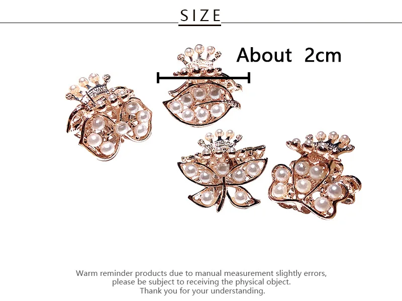 New Women Elegant Vintage Pearls Flower Small Hair Claws Sweet Headband Hair Clip Hairpin Hair Holder Fashion Hair Accessories