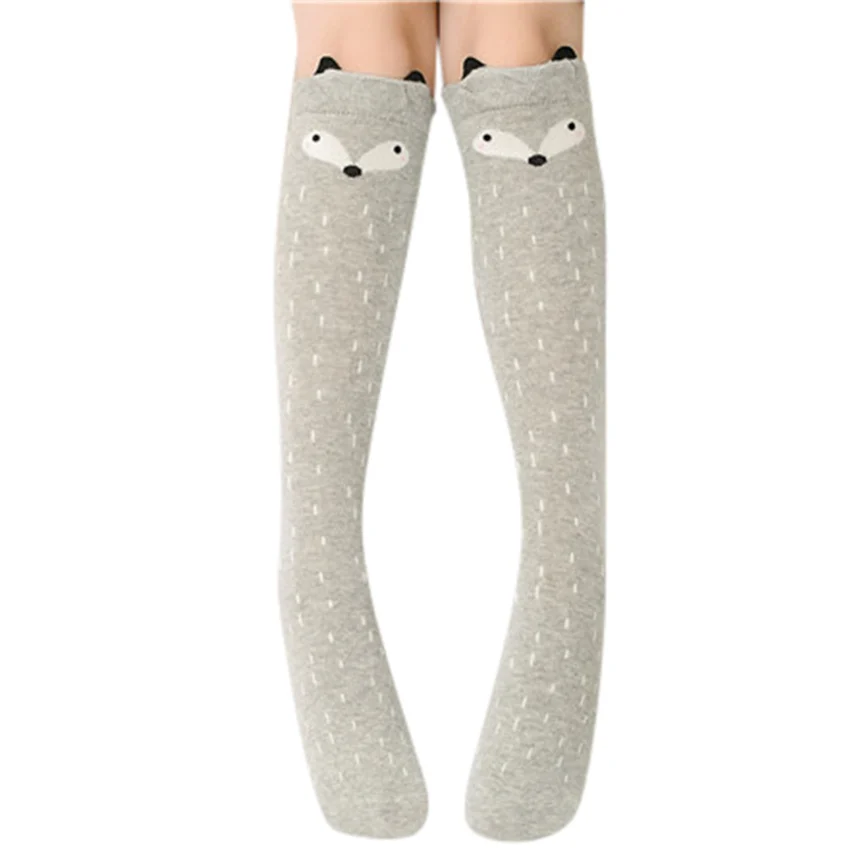 1 пара носков детские гольфы для маленьких девочек, милые Мультяшные носки нескользящие Гольфы с изображением животных