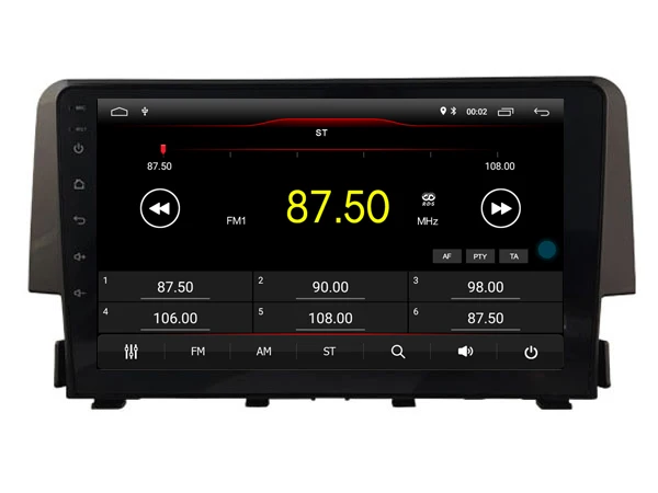 Sale AVGOTOP Android 9 Bluetooth GPS Car Radio DVD Player For HONDA CIVIC 2016-2018 5
