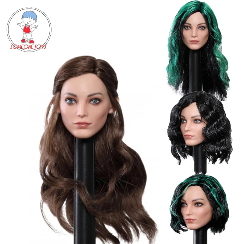 

1/6 Scale European Star Emma Head Sculpt X-Men Polaris Head Carving Model For Fmeale Body Figure