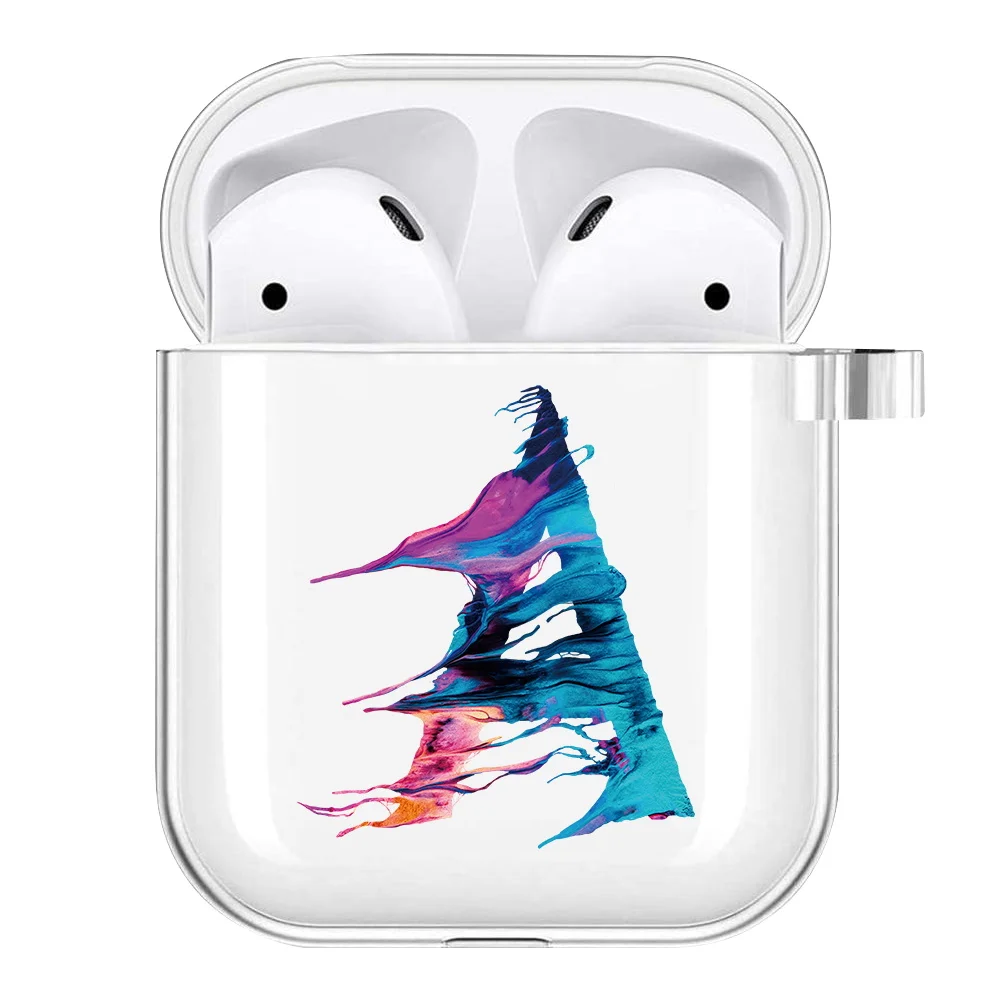 Silicone Cover Case for Apple AirPods 1st / 2nd Generation Anti-fall Scratch Resistant Sticker Bluetooth Case Cover