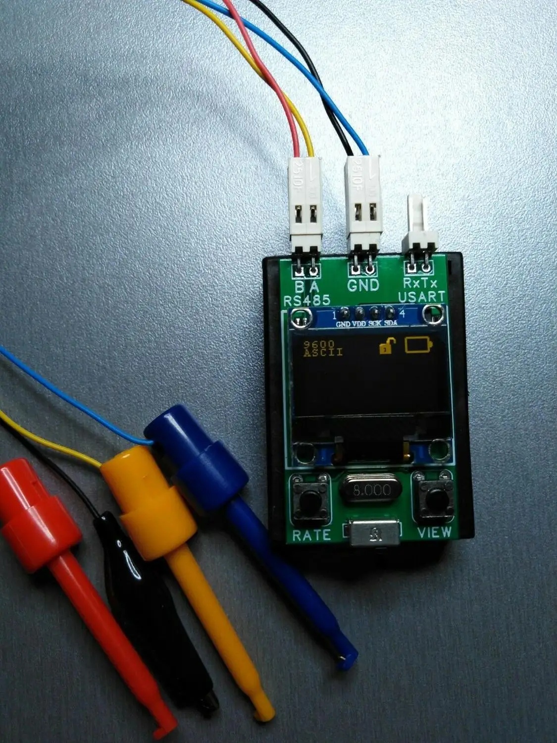 Тестер RS485/UART(монитор). Портативный последовательный терминал