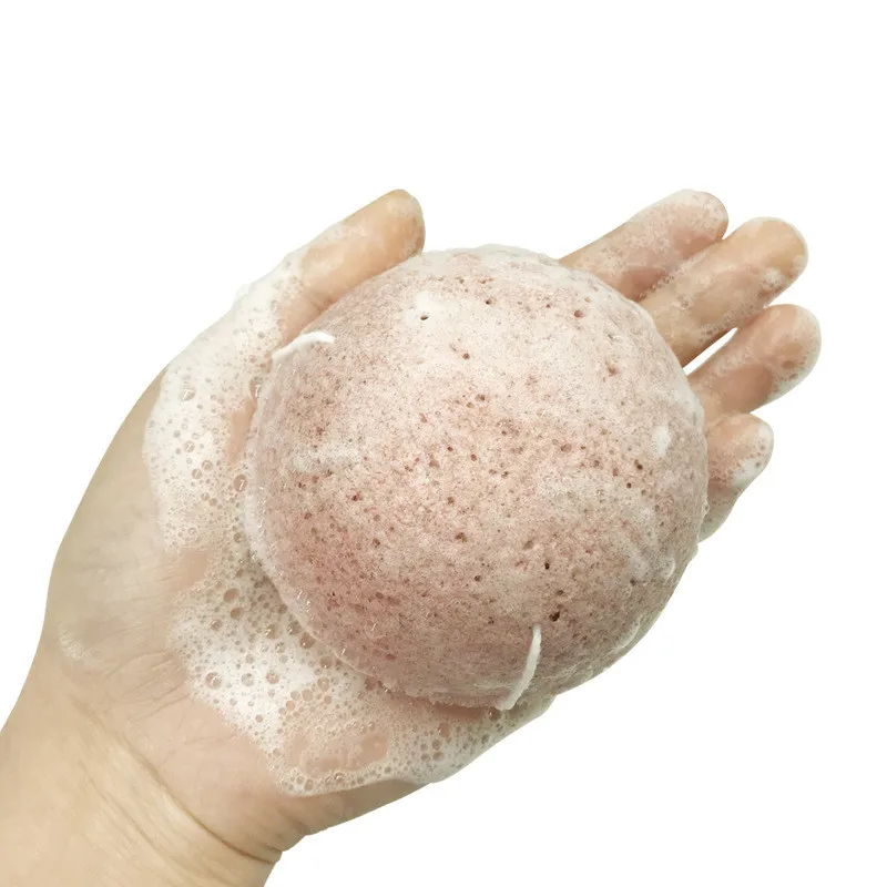 

1PC Round Shape Konjac Sponge Cosmetic Puff Face Cleaning Sponge Natural Konjac Puff Facial Cleanser Tool Wash Flutter
