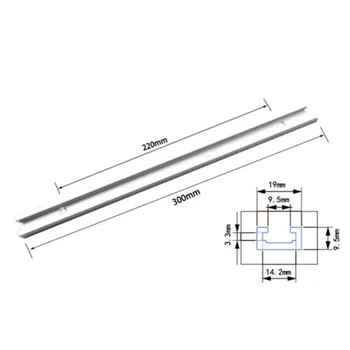 

1X T-Slot Track For T Screws Aluminium Alloy 300mm Convenient Miter Jig Tools