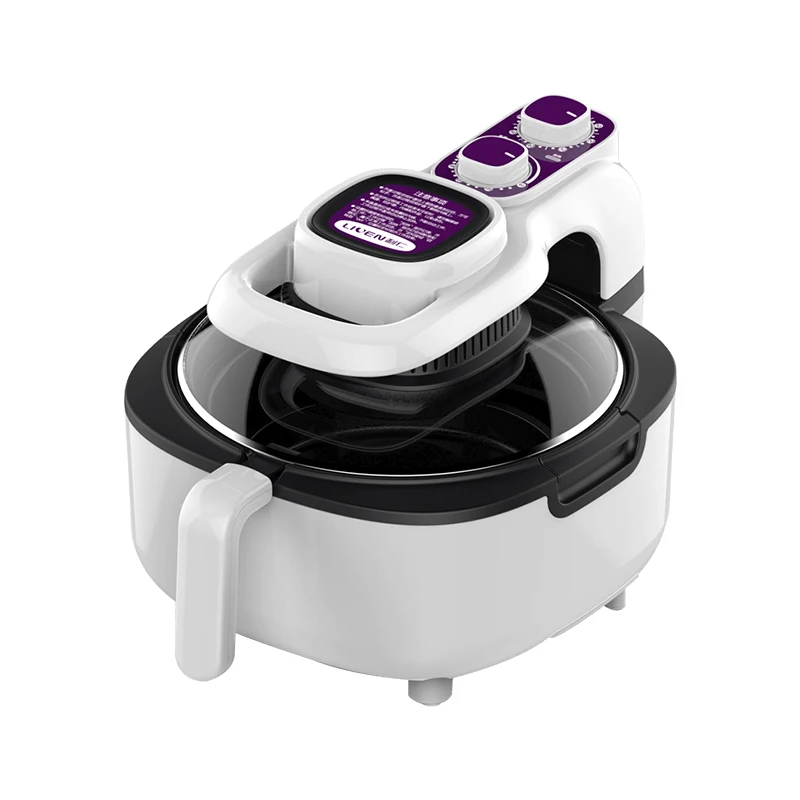 

5L Electric Fryer Air Fryer Multifunction Home Use Visual Window Oil-free Cooking High Temperature Degreasing Deep Fryer