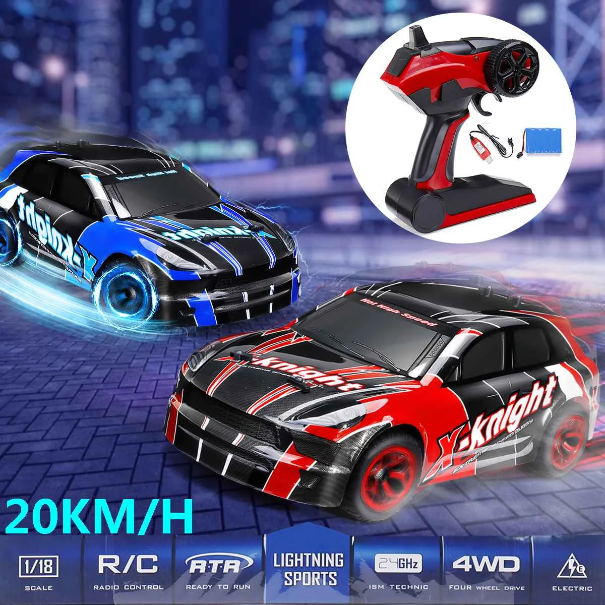 1/18 RC гоночный автомобиль 4WD RC 2,4G пульт дистанционного управления высокая скорость внедорожный Дрифт гоночный автомобиль гусеничный детский игрушечный подарок дорожный Дрифт автомобиль