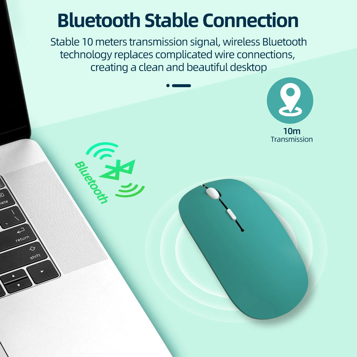 Wireless Mouse Bluetooth Wireless Computer Silent Mause Ergonomic Mini Mouse USB Optical Mice For PC laptop 3 Levels DPI