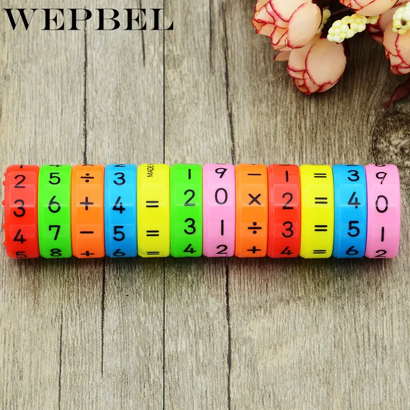 WEPBEL 6 шт./компл. цифровой умножения Магнитная Колонка рисунок арифметики пазл строительные блоки образовательные игрушки для детей