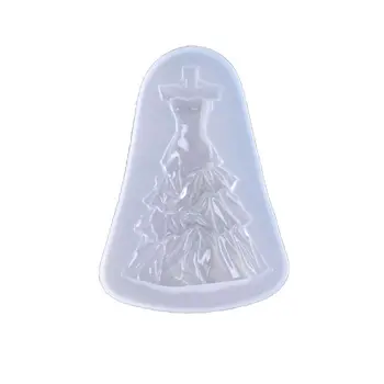 

Handmade Wedding Dress DIY Epoxy Resin Mold Princess Skirt Resin Pendant Mold Earrings Necklace Jewelry Making Tools