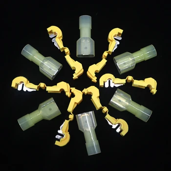 

80/100pcs Terminal T Spade Connector Assortiment Termocontraible Crimping Electrical Wire Splice Lugs Scotch Lock AWG