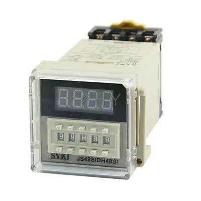

JS48S(DH48S) AC 220V 99S99 99M99 99H99 LED Digital Display Time Timing Relay
