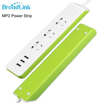 

Broadlink Original Power Strip MP2 Smart Home WiFi Socket Plug 3-Outlet USB 10A 1.5M 250V AU UK US EU Adapter iOS Remote Control