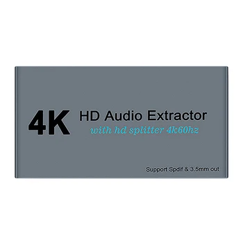

HDMI o Extractor Splitter HDMI to 2 HDMI Spliiter 4K HDMI to HDMI Optica SPDIF + 3.5mm HDMI o Sppliter