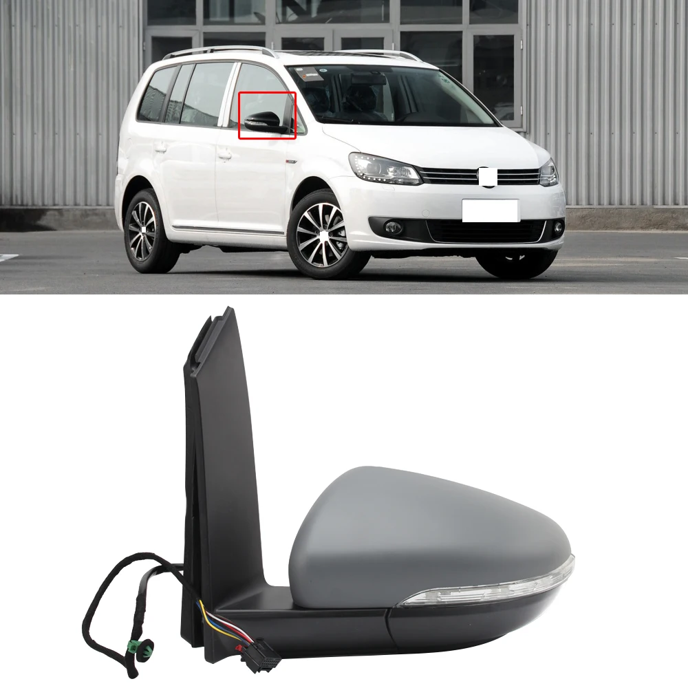 CAPQX для Volkswagen TOURAN 2011- Внешнее зеркало заднего вида боковое зеркало заднего вида с подогревом Электрическое регулируемое складное